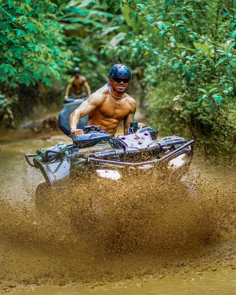 Ubud: ATV Gorilla Face Cave Ride Bali with Waterfall Adventure