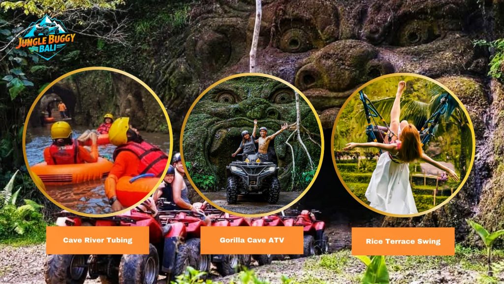 tubing adventure, atv and swing rice terrace
